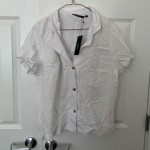 Vero Moda White Button Down Blouse